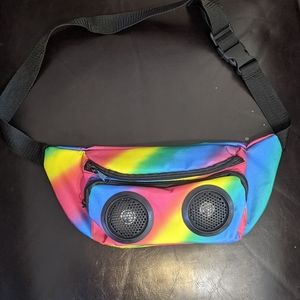 Rainbow Fanny Pack with Speakers